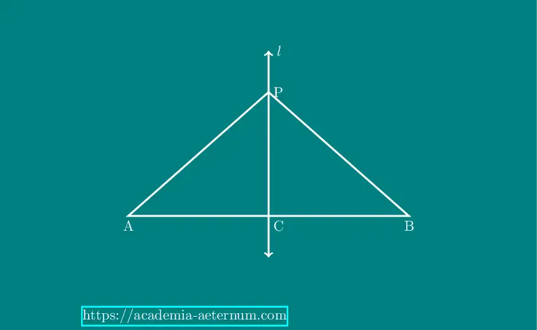 Perpendicular Bisector Theorem Figure